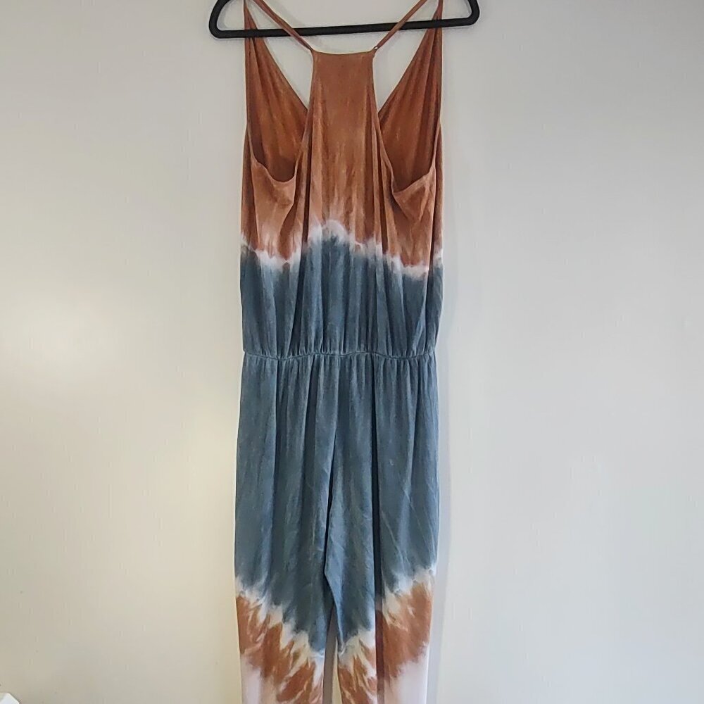 YFB Young Fabulous Broke Tie-Dye Tank Top Racer Back Jumpsuit Boho Indie  Medium - Picture 7 of 11
